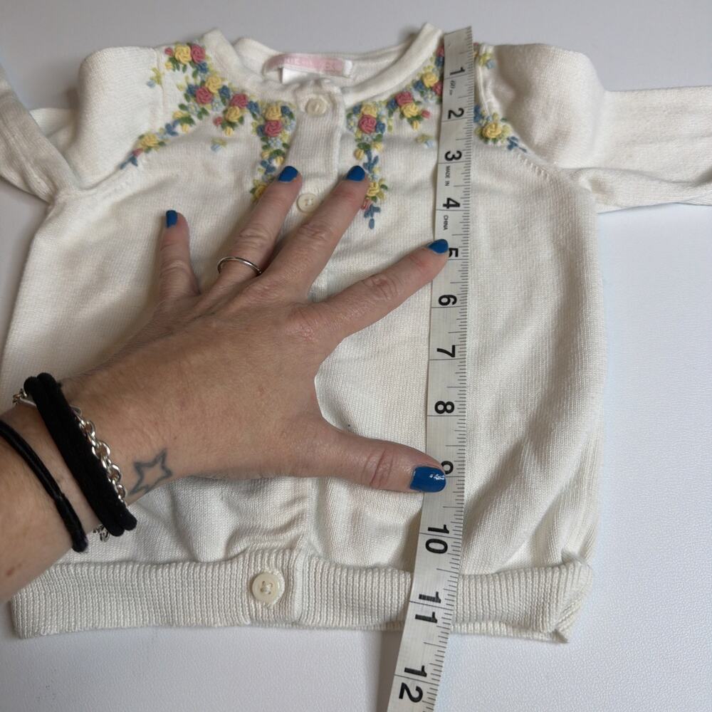 Janie And Jack Girls Embroidered Cotton Sweater & Leggings Set Size 12-18 & 2T - Picture 12 of 15